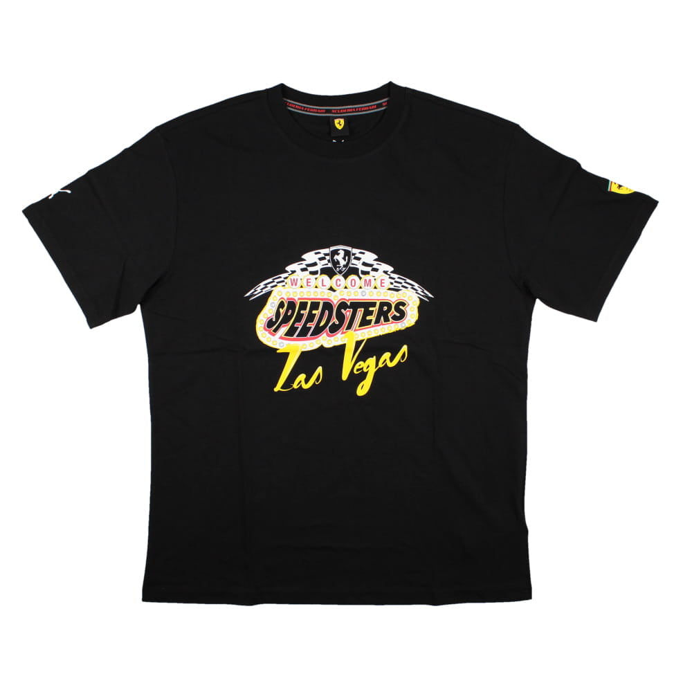 2023 Ferrari Race Garage Crew Las Vegas Tee (Black)_0