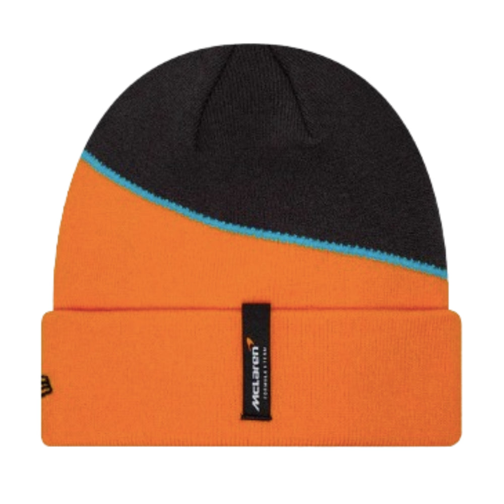 2024 McLaren Racing Team Colour Orange Cuff Knit Beanie Hat_1