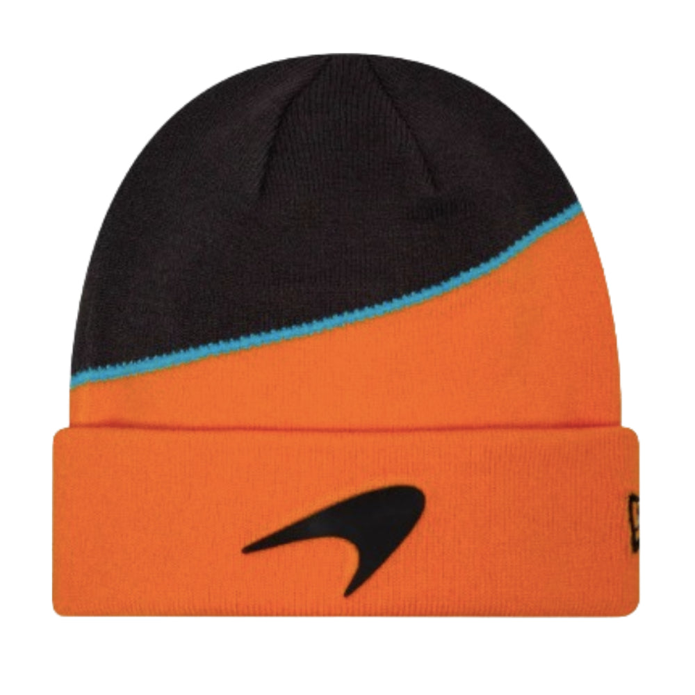 2024 McLaren Racing Team Colour Orange Cuff Knit Beanie Hat_0