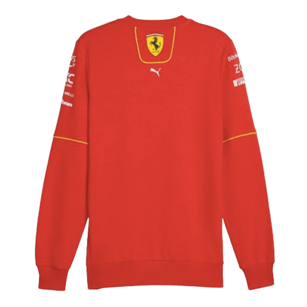 2024 Ferrari Team Crew Neck Sweatshirt (Red)_1