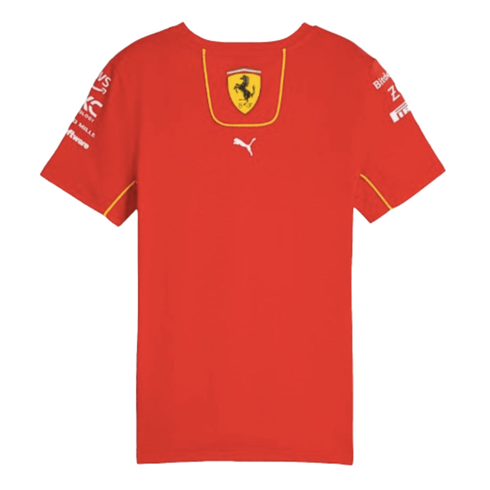 2024 Scuderia Ferrari Team T-Shirt (Red) - Kids_1