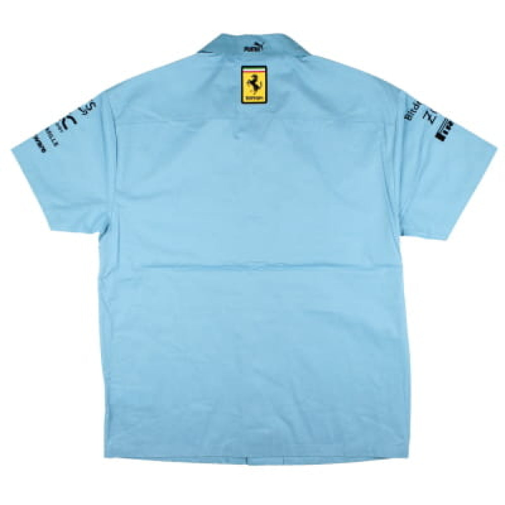 2024 Ferrari Team Miami Buttoned Shirt (Blue)_1