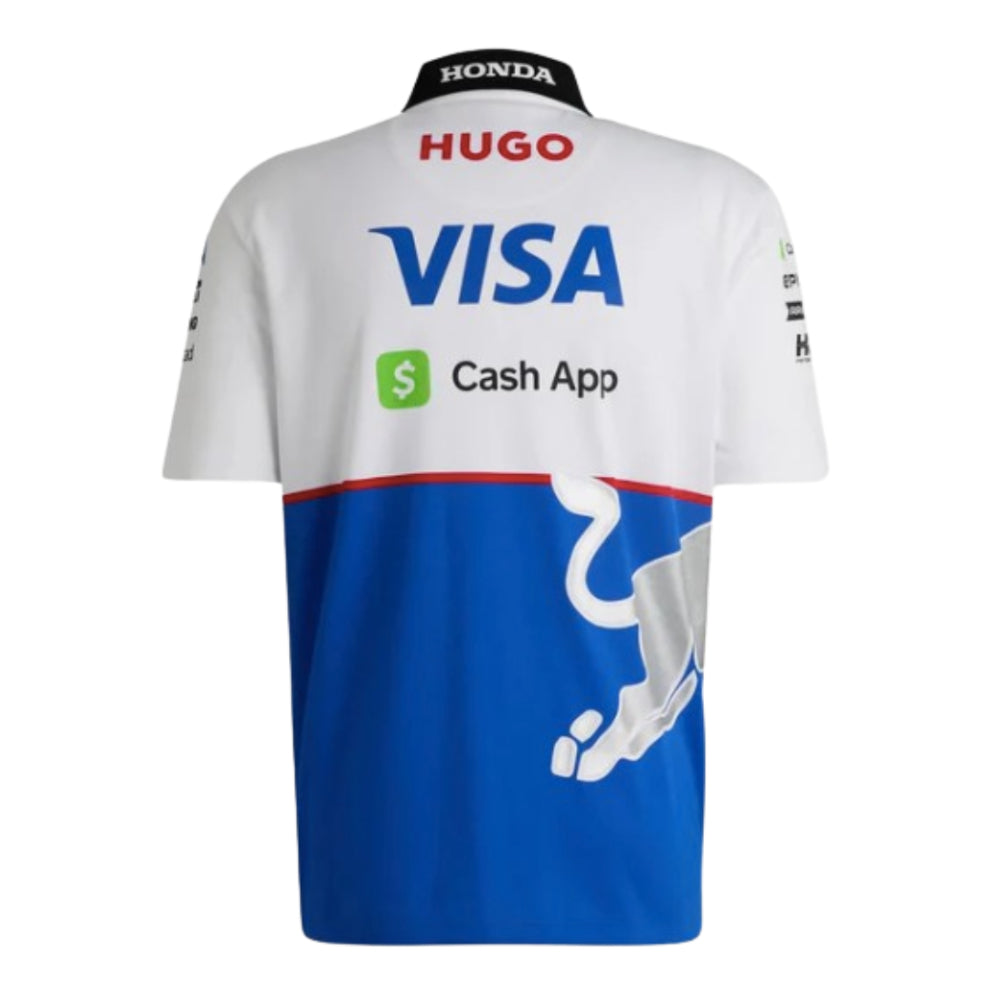 2024 Racing Bulls Visa Cash App Polo Shirt (White)_1