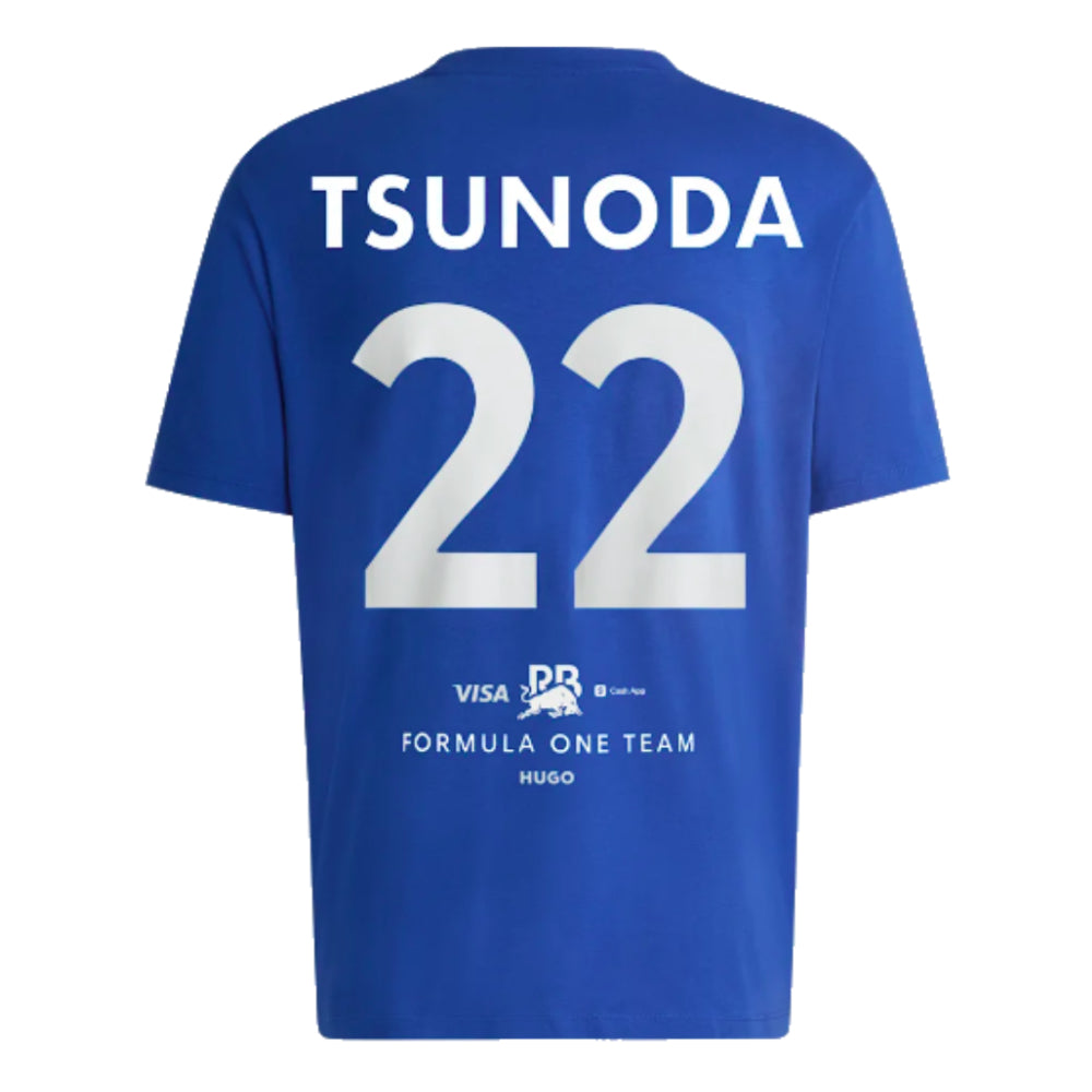 2024 Visa Cash App RB Yuki Tsunoda Driver T-Shirt (Blue)_0