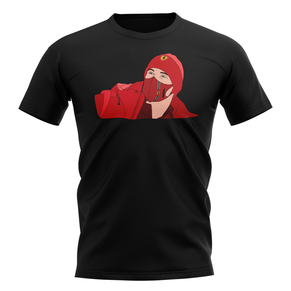 Mick Schumacher 2021 Ferrari Test T-Shirt (Black)