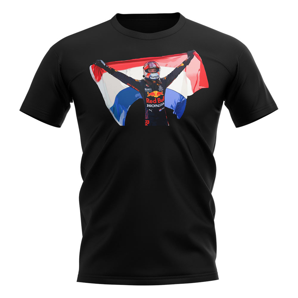 Max Verstappen 2021 Dutch GP Celebration T-Shirt (Black)