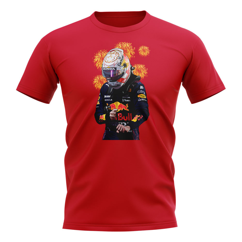 Max Verstappen 2021 World Champion T-Shirt (Red)