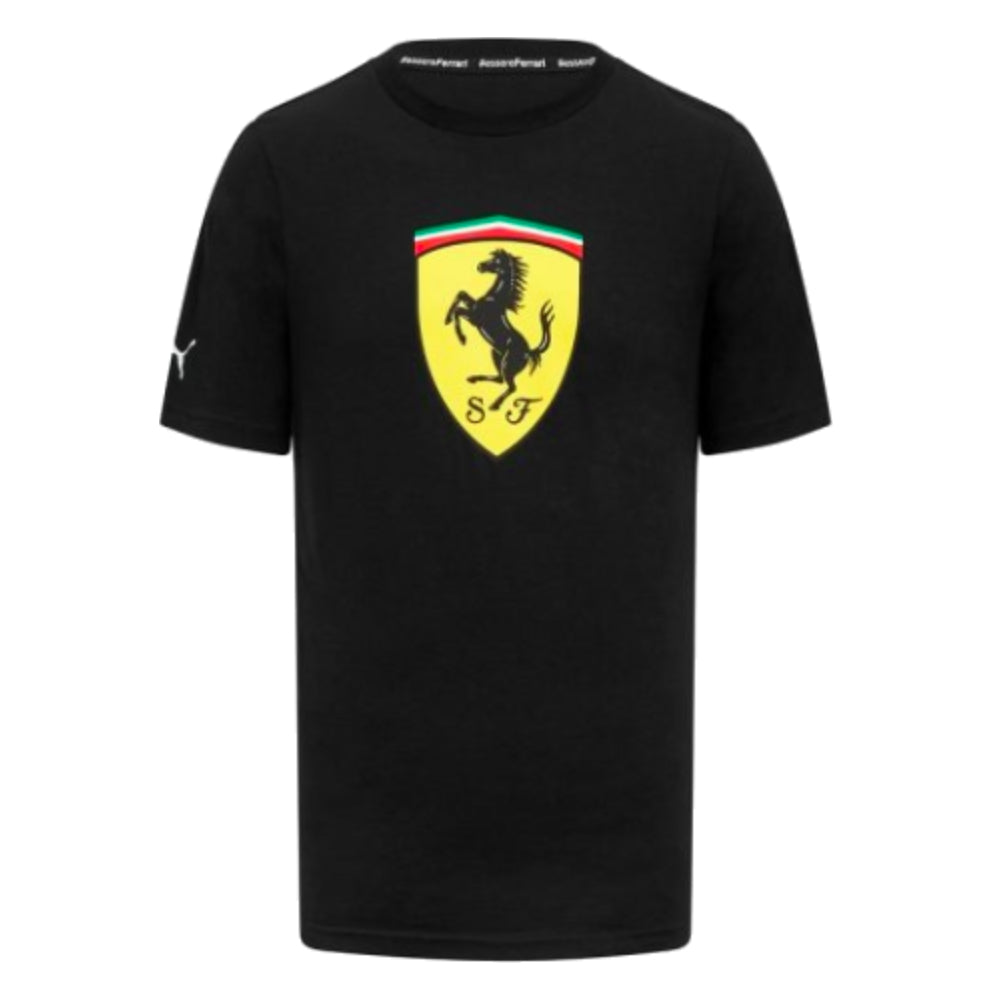 2023 Ferrari Fanwear Big Shield Tee (Black)_0