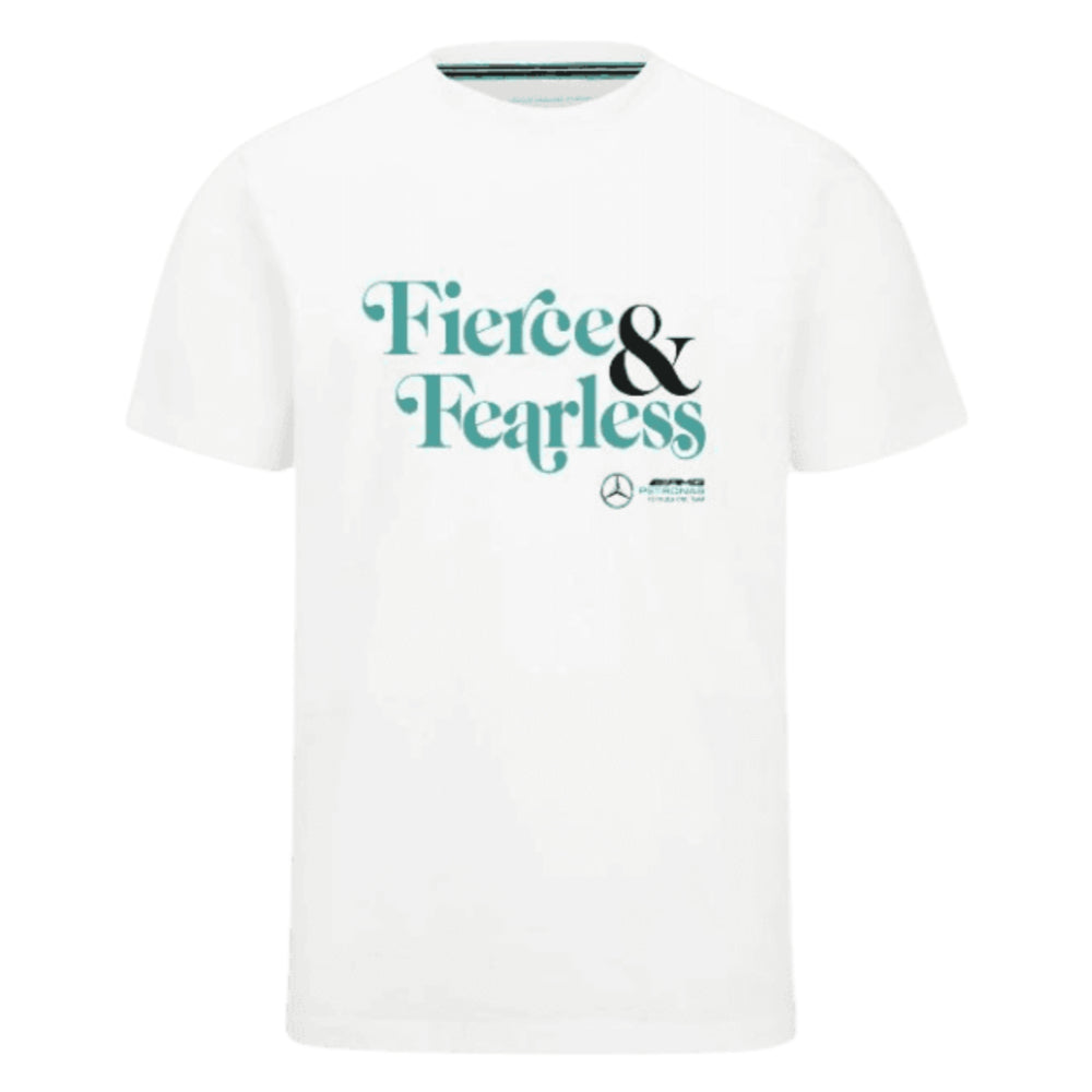 2023 Mercedes Fierce and Fearless Graphic T-Shirt (White)_0