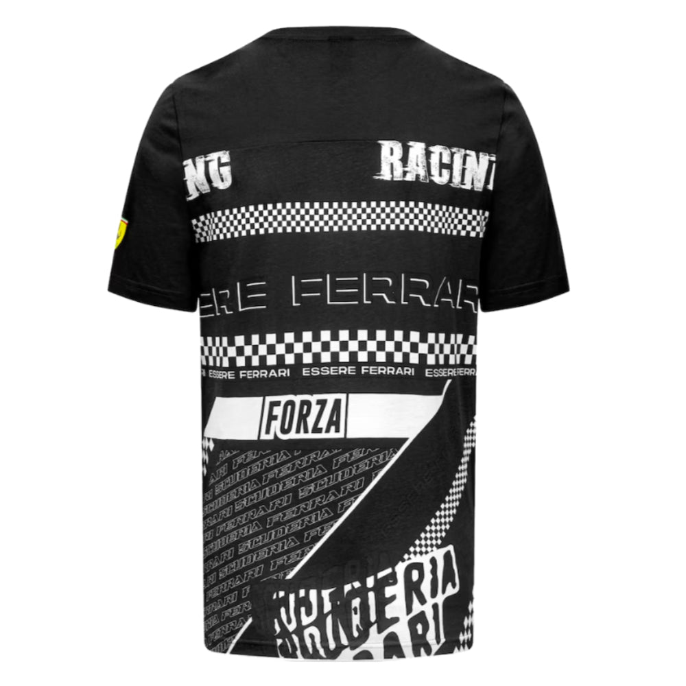 2023 Ferrari Fanwear Graphic Tee (Black)_1